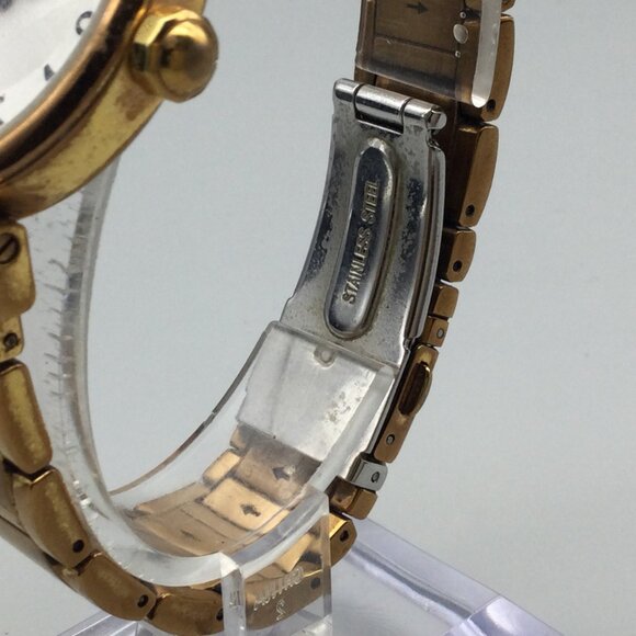 Coach Madison Watch Women 36mm Gold Tone New Battery 7" - Picture 5 of 13